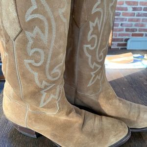 JB Hill handmade suede cowboy boots Men’s 12D